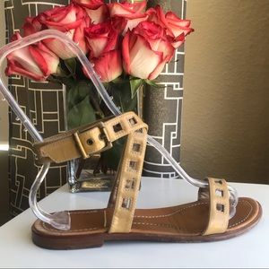 Theory Square Cutouts Ankle Strap  38